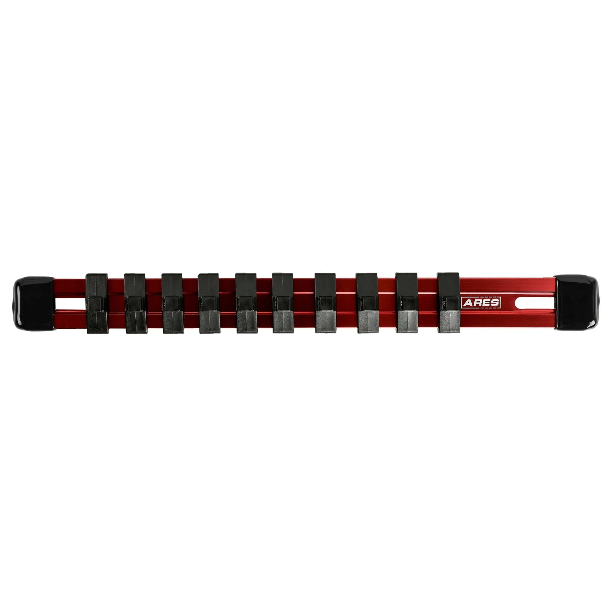 ARES 60075 - 1/4-Inch Red Black 9.84-Inch Socket Organizer