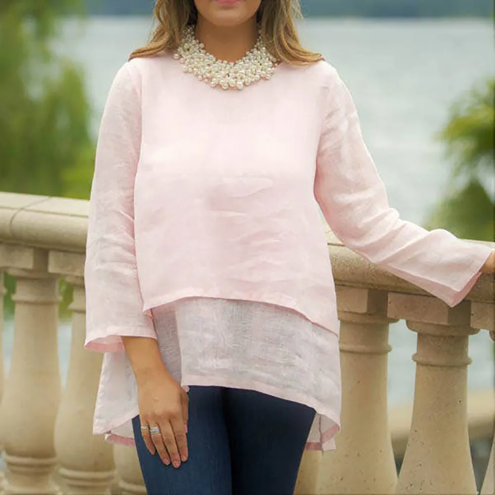 Audrey Linen Top