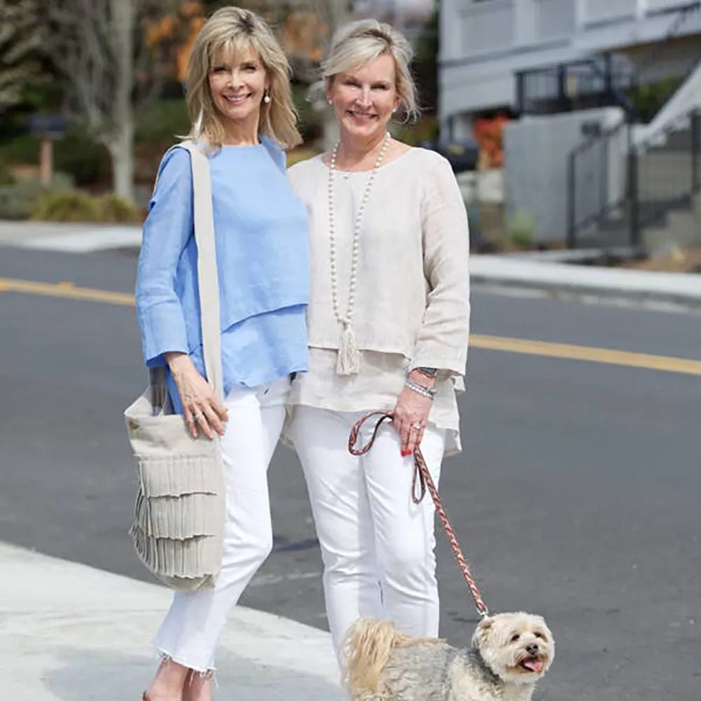 Audrey Linen Top