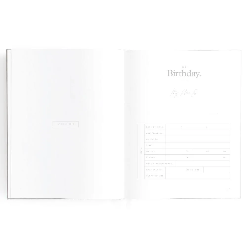 Baby Book Grey