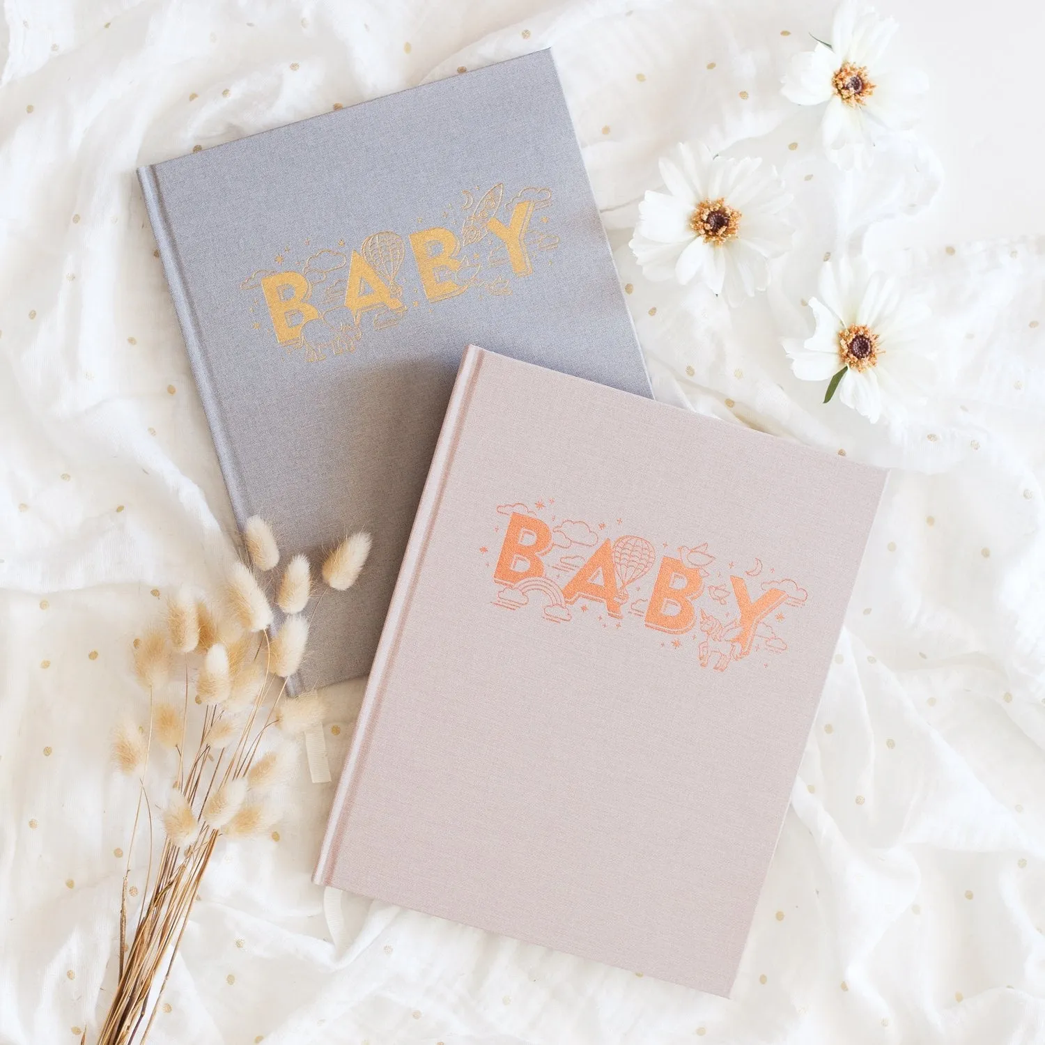 Baby Book Grey