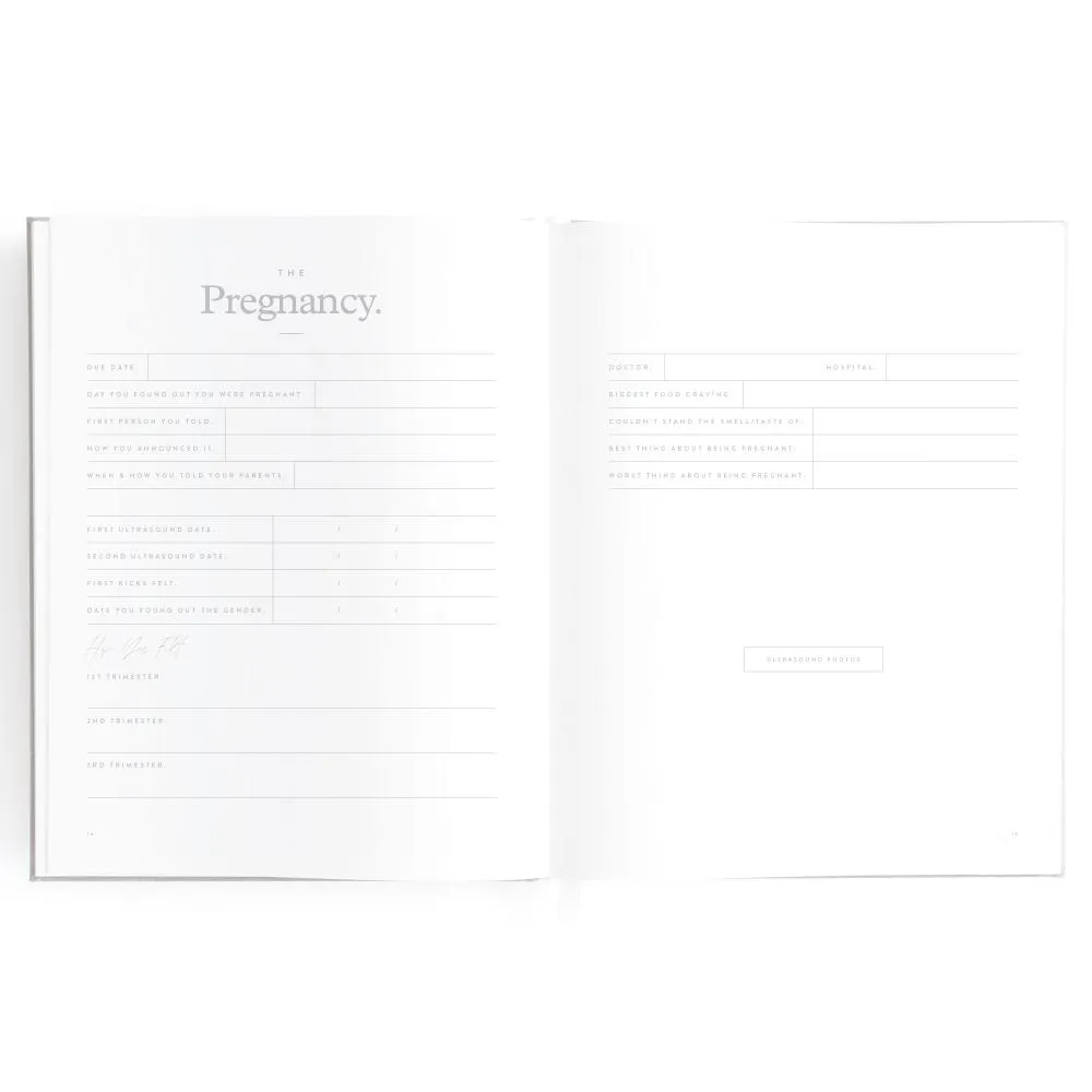 Baby Book Grey
