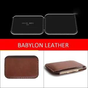 BABYLON™ Leather Handmade Cardholder Making Pattern AAB-299