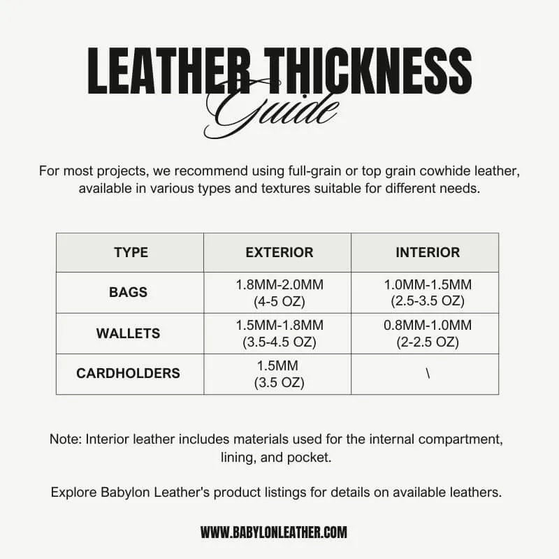 BABYLON™ Leather Handmade Cardholder Making Pattern AAB-299