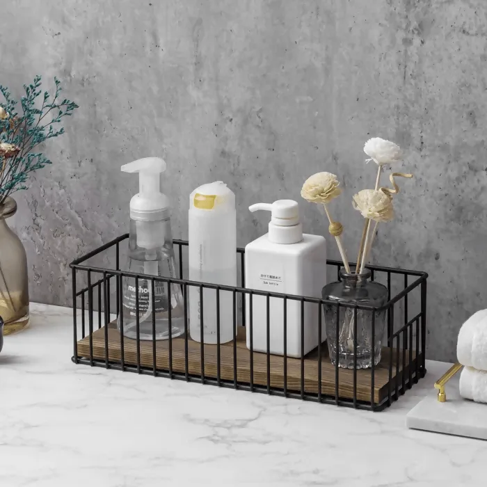Bathroom Accessory Tray, Bathroom Organizer Countertop