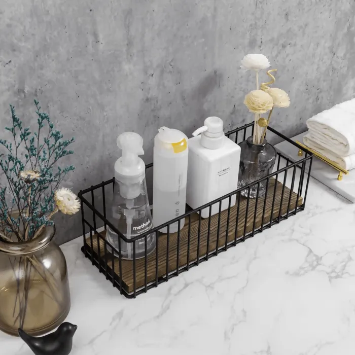 Bathroom Accessory Tray, Bathroom Organizer Countertop