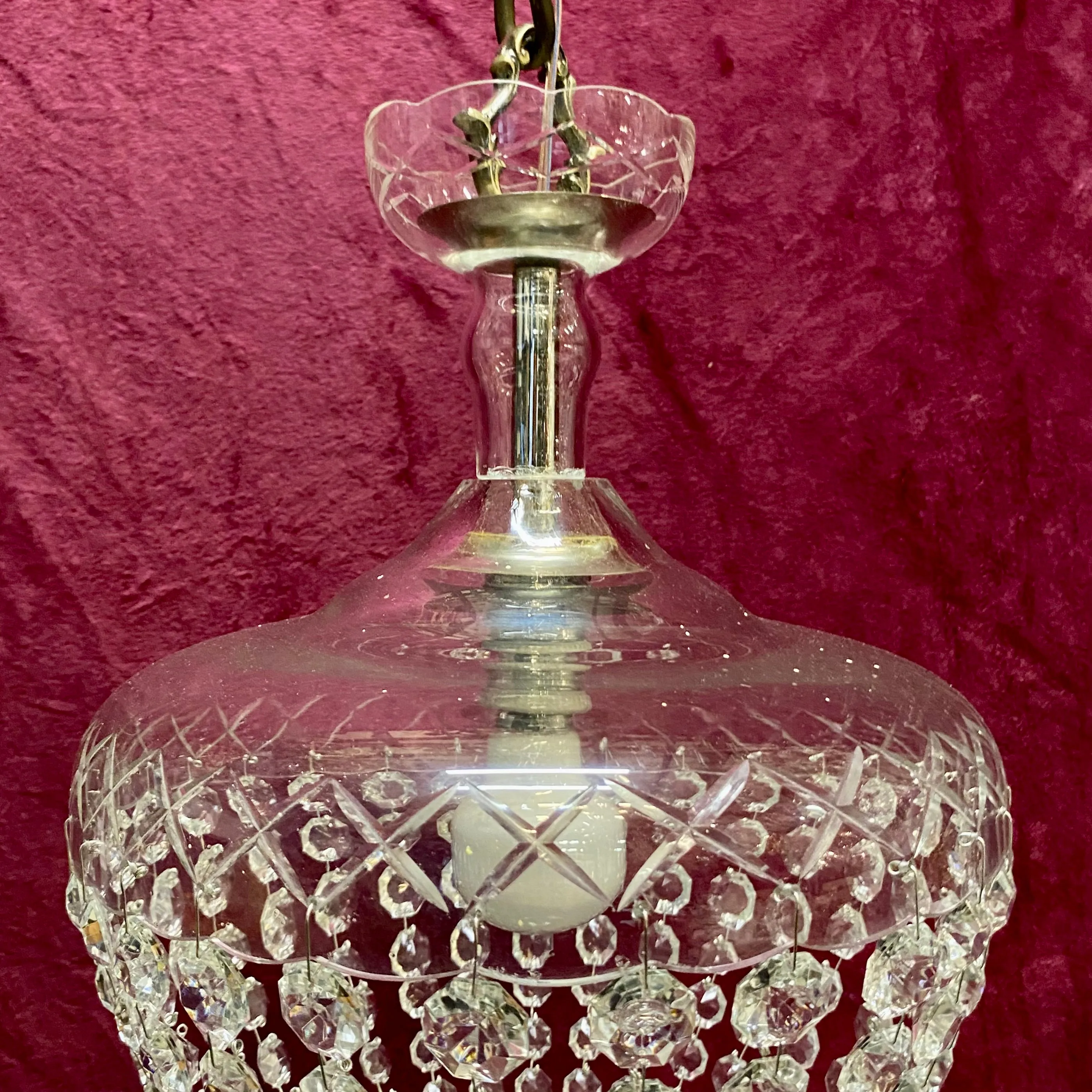 Beautiful Antique Crystal Pendant