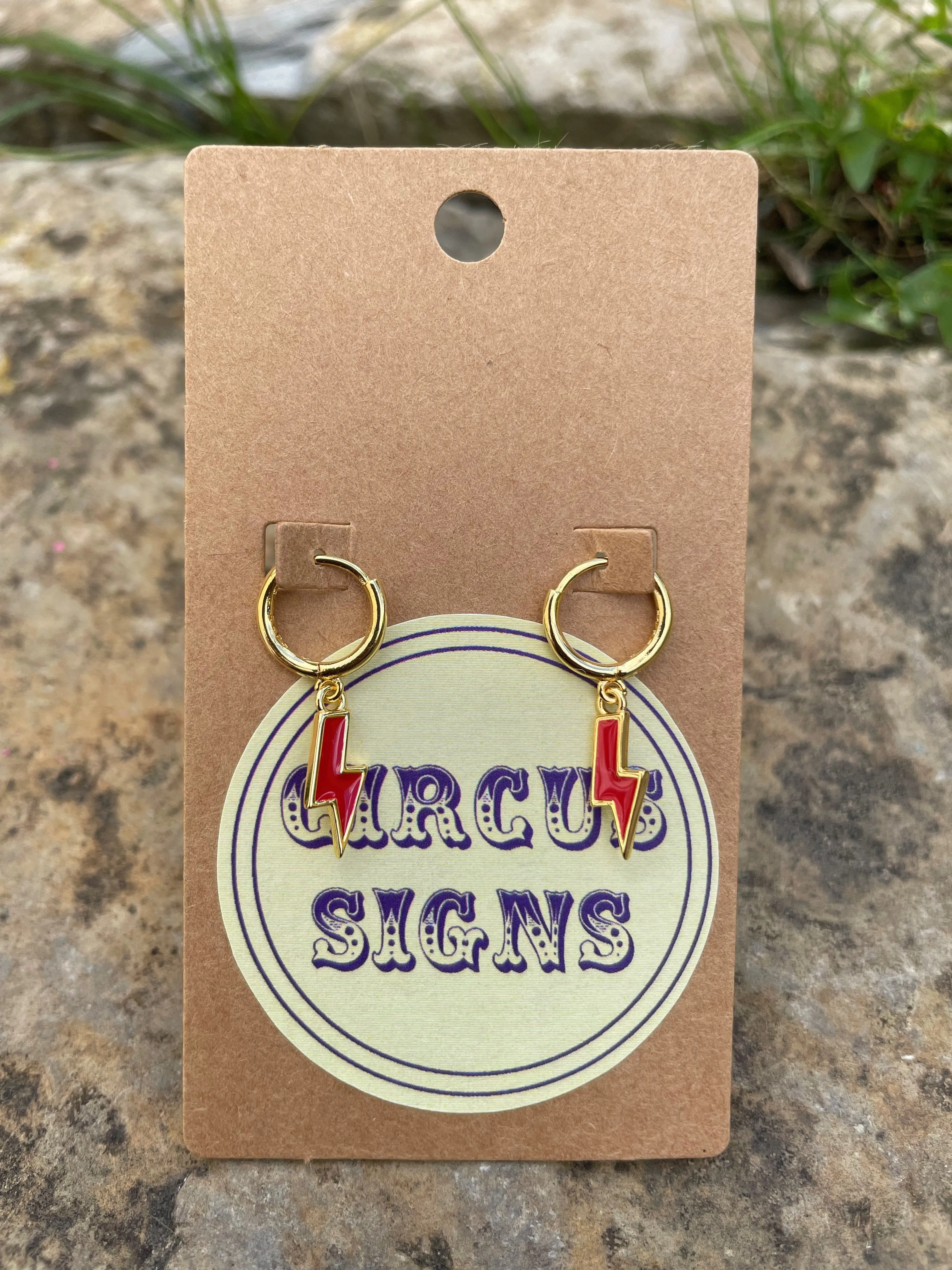 Beautiful Bolt Huggie Earrings