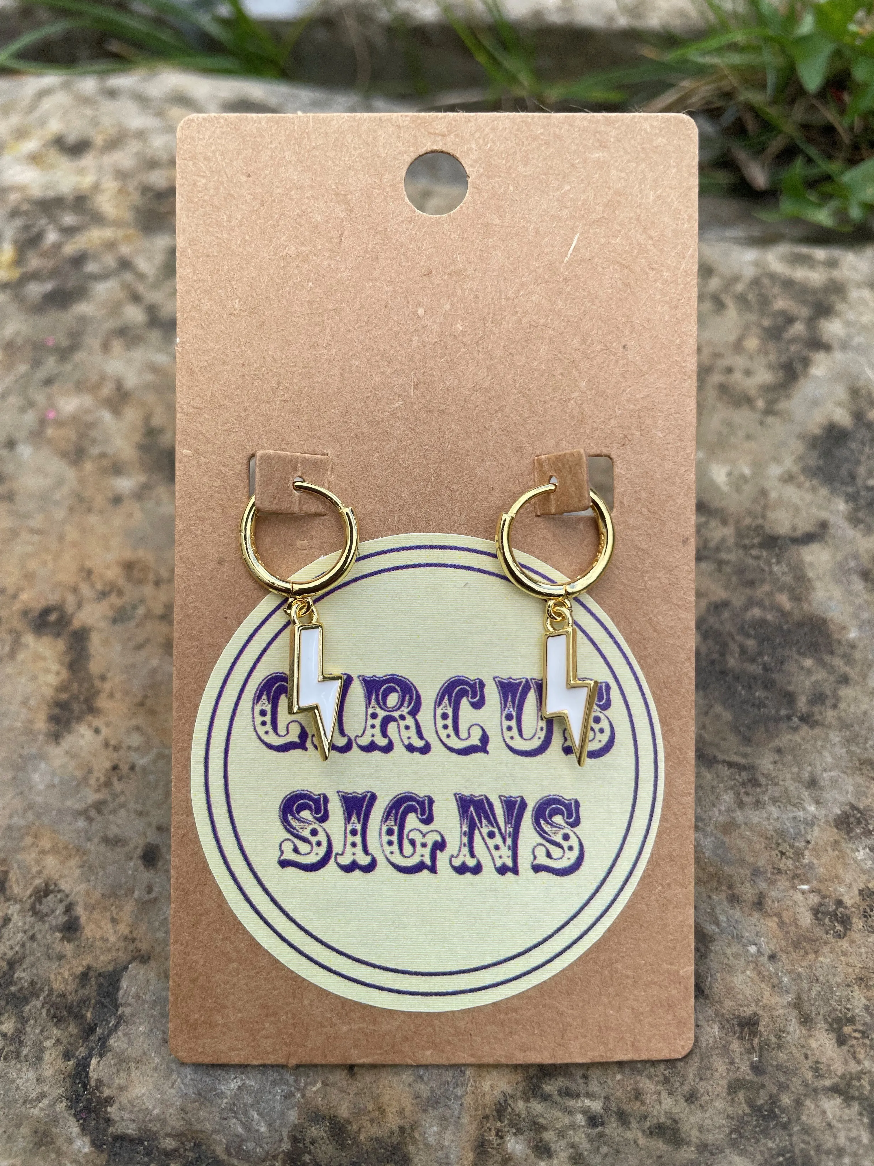 Beautiful Bolt Huggie Earrings