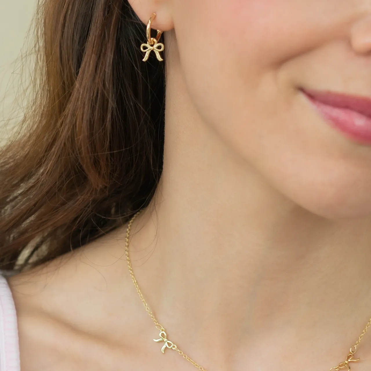 Beautiful Bows Earrings - Gold