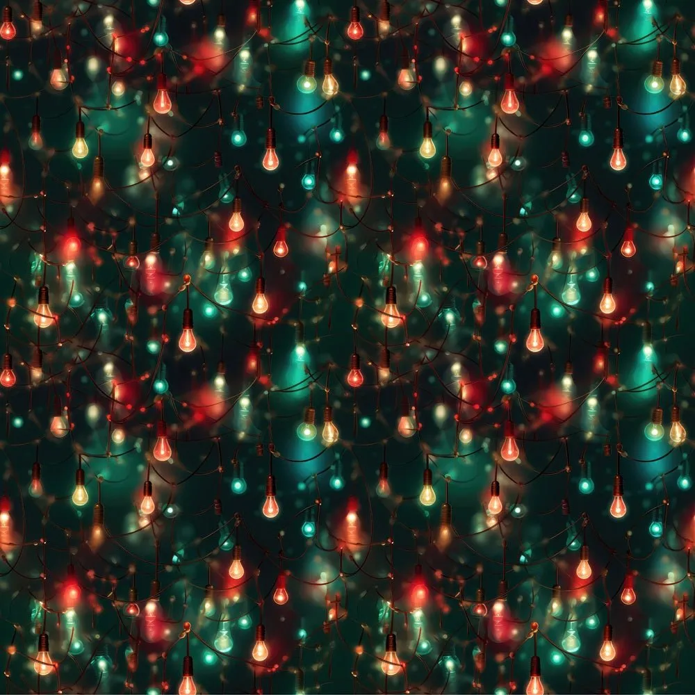 Beautiful Christmas Lights Fabric