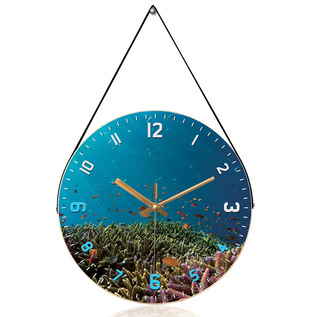 Beautiful fish wall clock