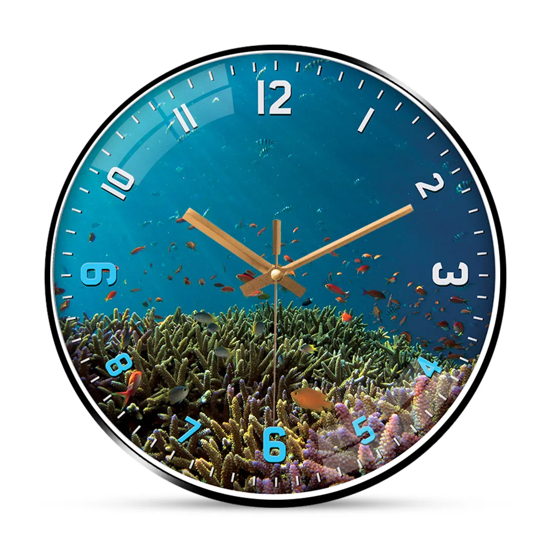 Beautiful fish wall clock
