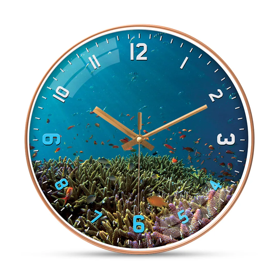 Beautiful fish wall clock