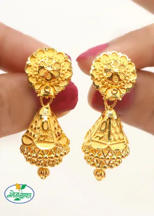 BEAUTIFUL FLORET JHUMKI EARRINGS