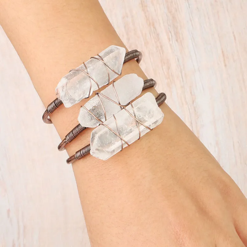 Beautiful Natural Crystal Bracelet!!