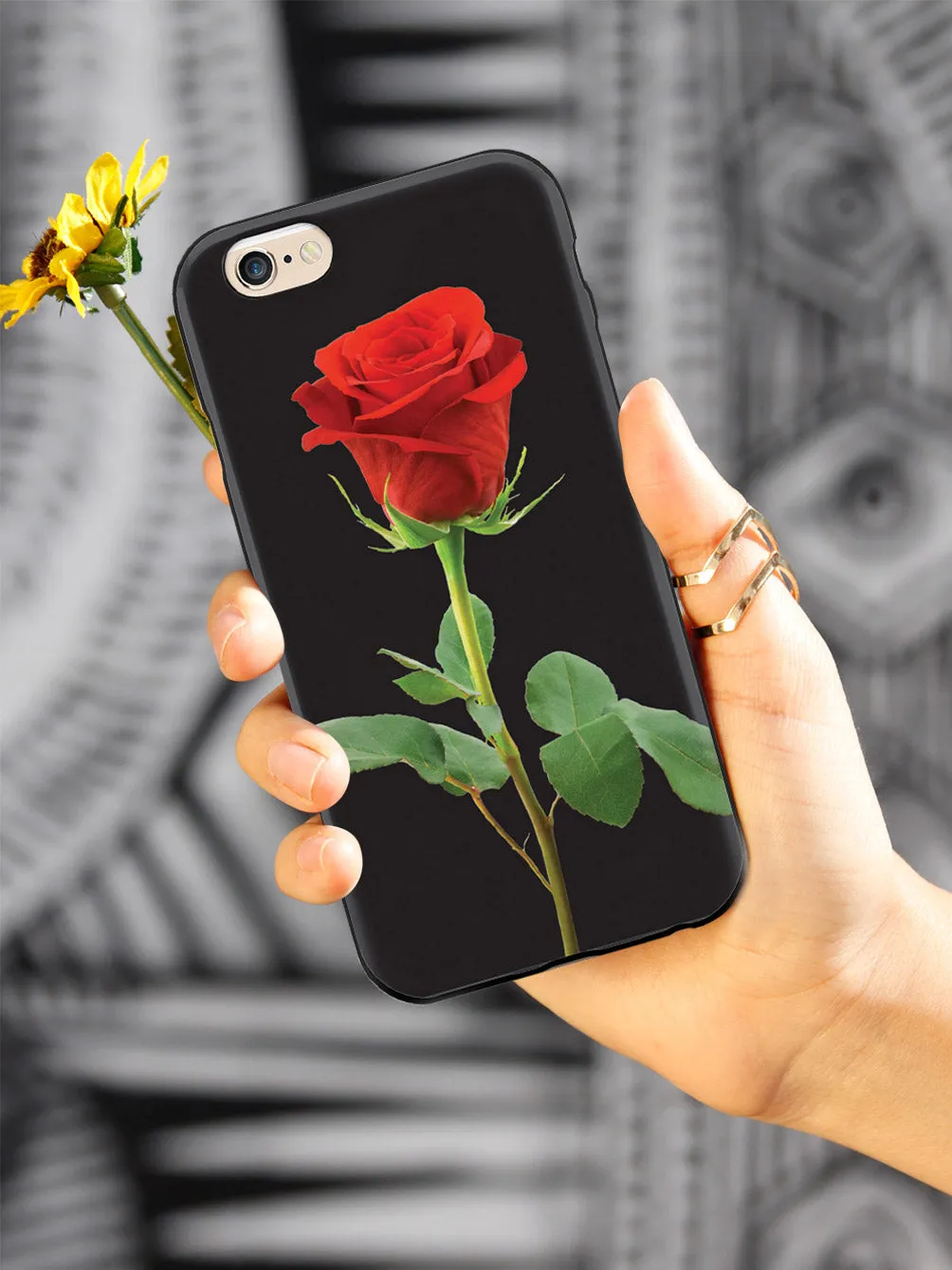 Beautiful Rose - Black Case