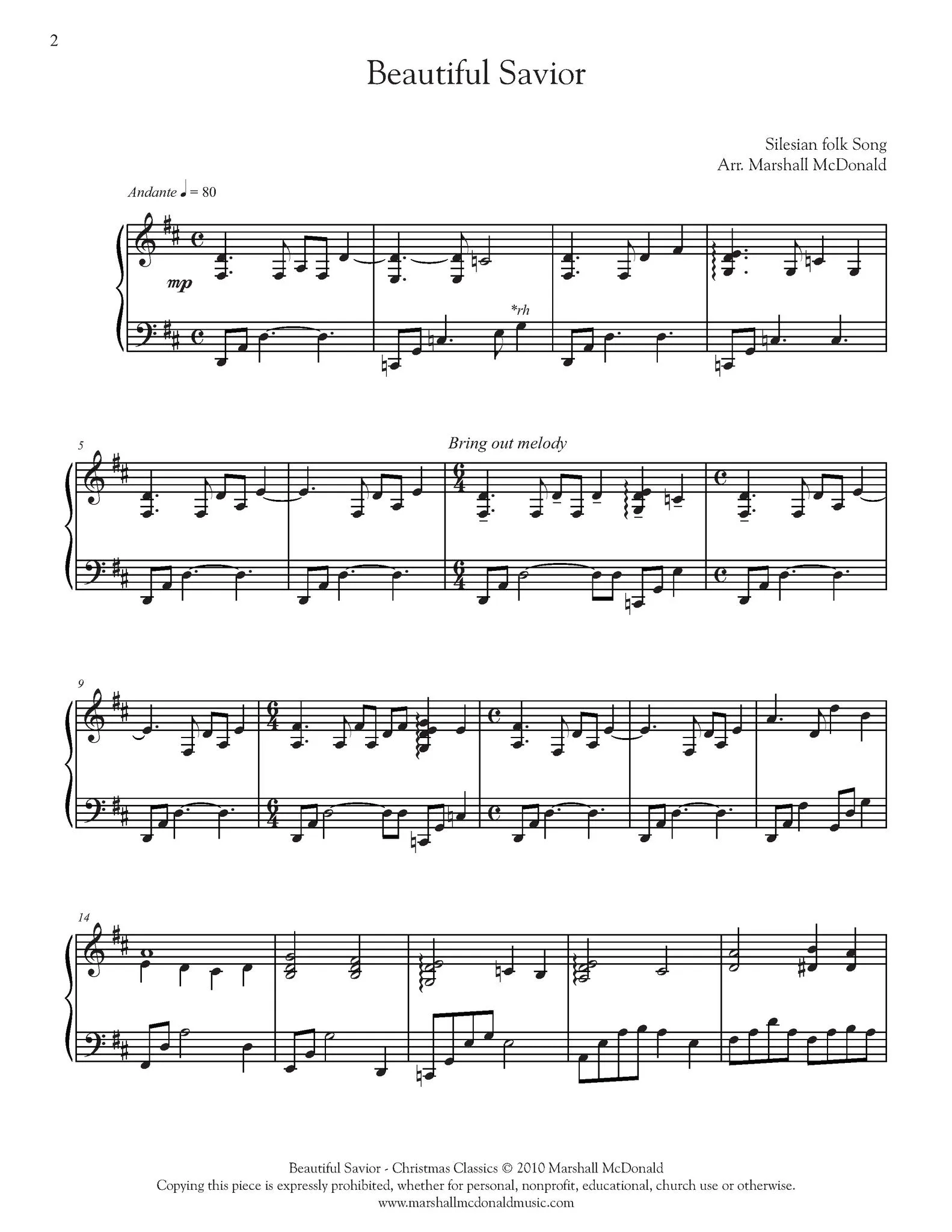 Beautiful Savior (piano)