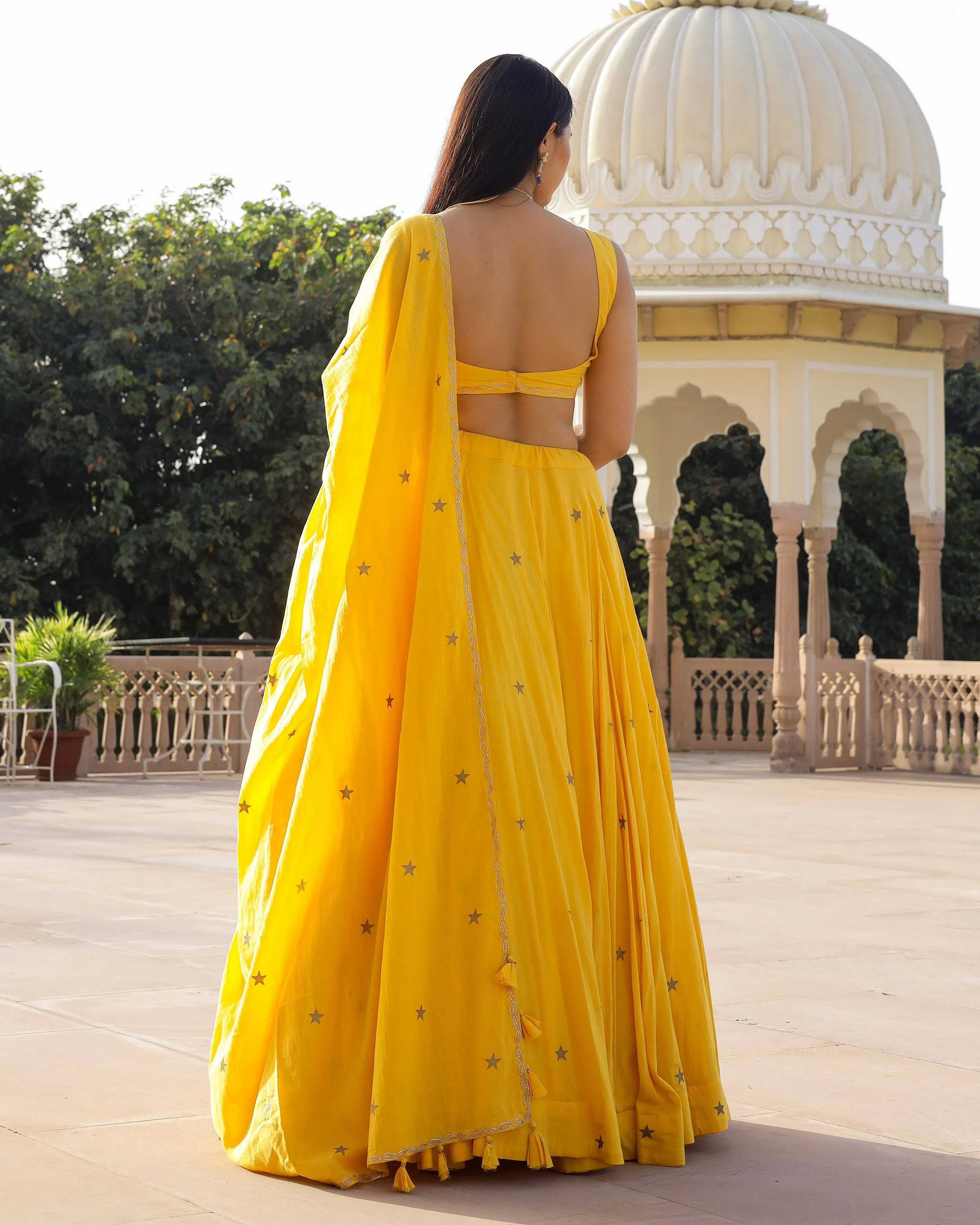 Beautiful Yellow Lehenga Set