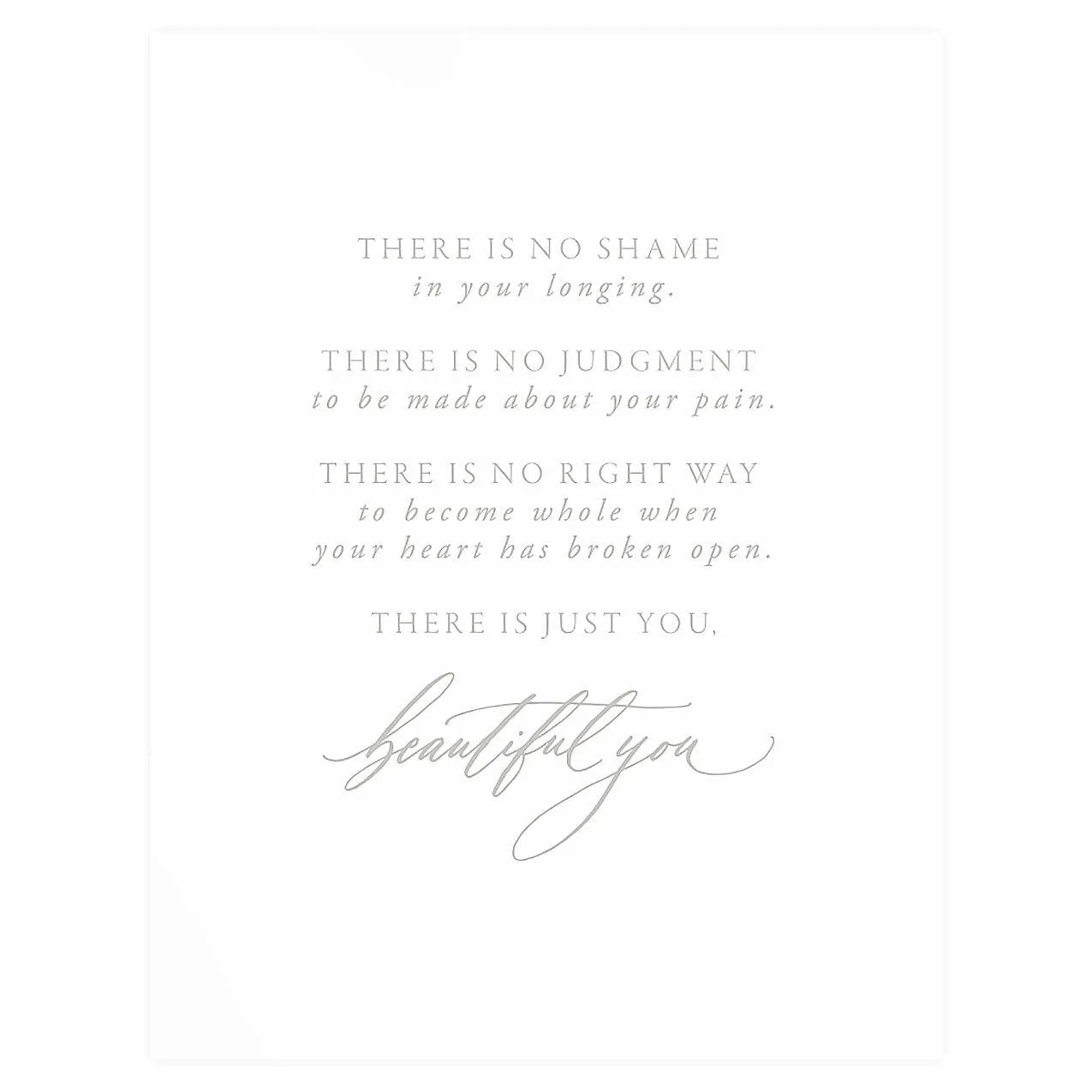Beautiful You Sympathy Card