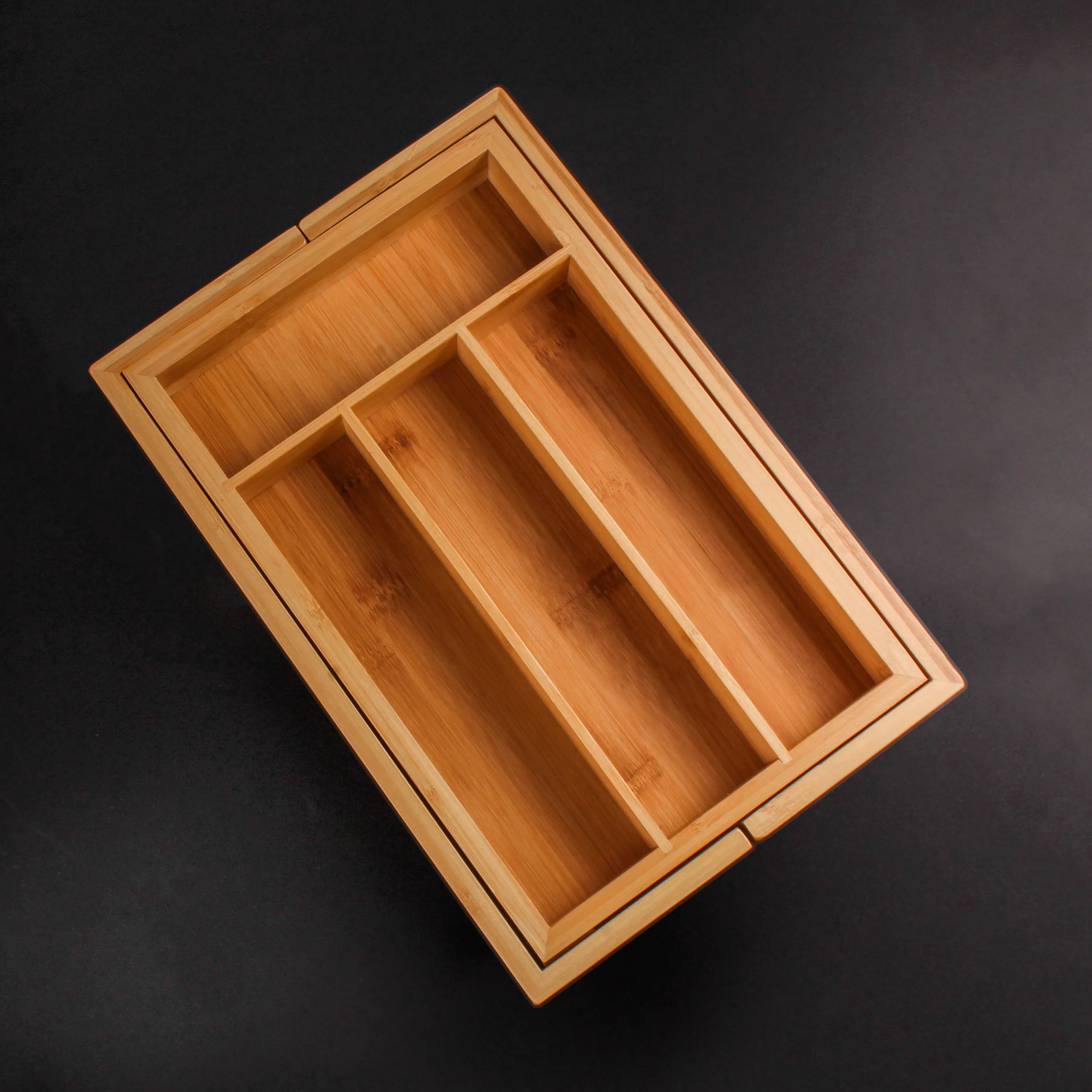BergHOFF Bamboo 6-Slot Expanding Flatware Organizer