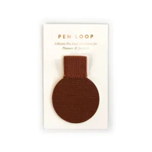 Bespoke Letterpress Pen Holder Loop - Rust