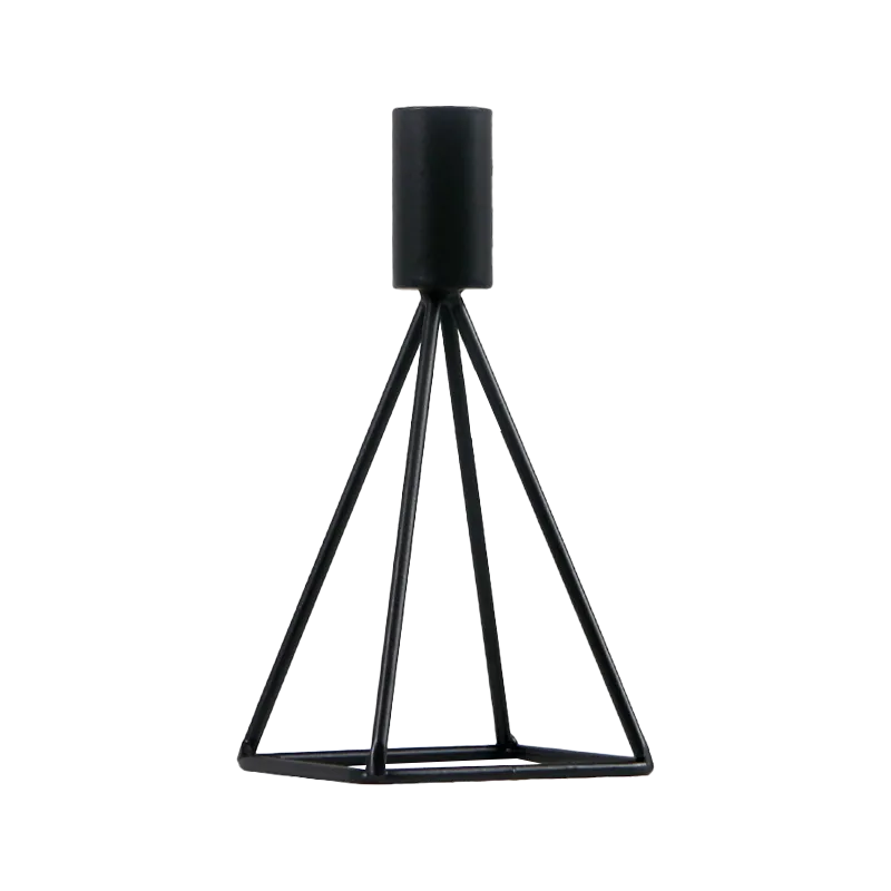 Black Iron Nordic Style Candle Holder