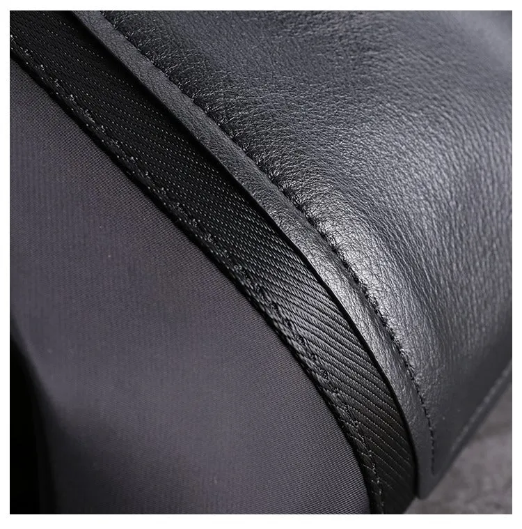 Black Nylon Shoulder Bag Handbag Women's Nylon Crossbody Bag Black Crossbody Nylon Bag