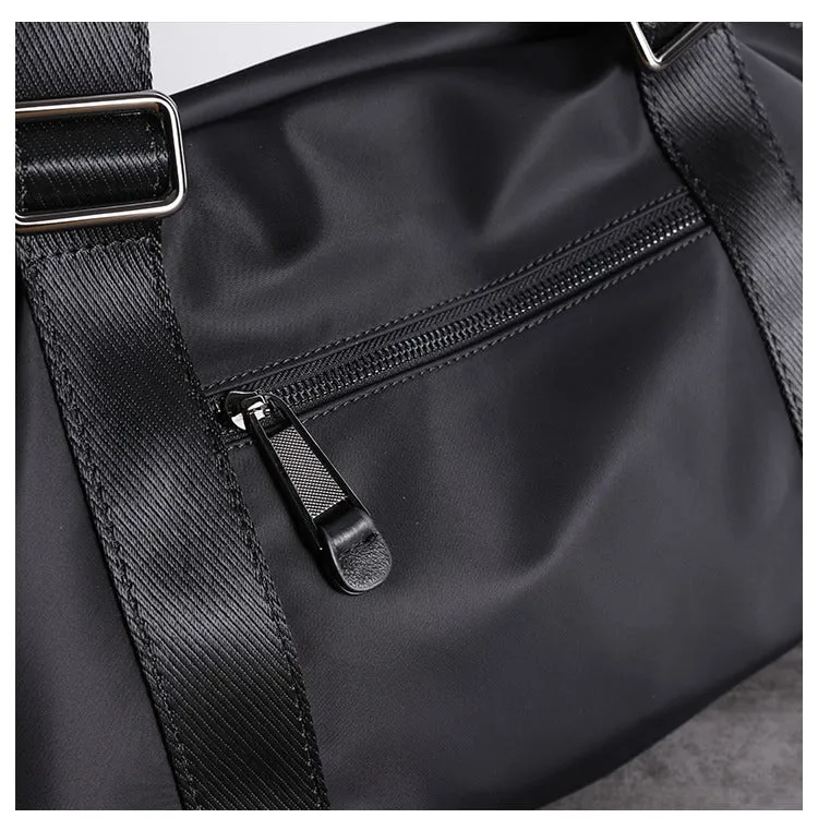 Black Nylon Shoulder Bag Handbag Women's Nylon Crossbody Bag Black Crossbody Nylon Bag