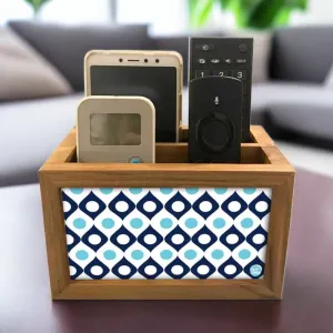 Black Remote Control Organizer For TV / AC Remotes -  pattern