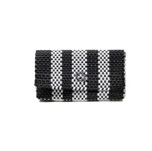 BLACK STRIPE CLUTCH