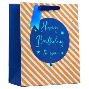 Blue Balloon Gift Bag Large