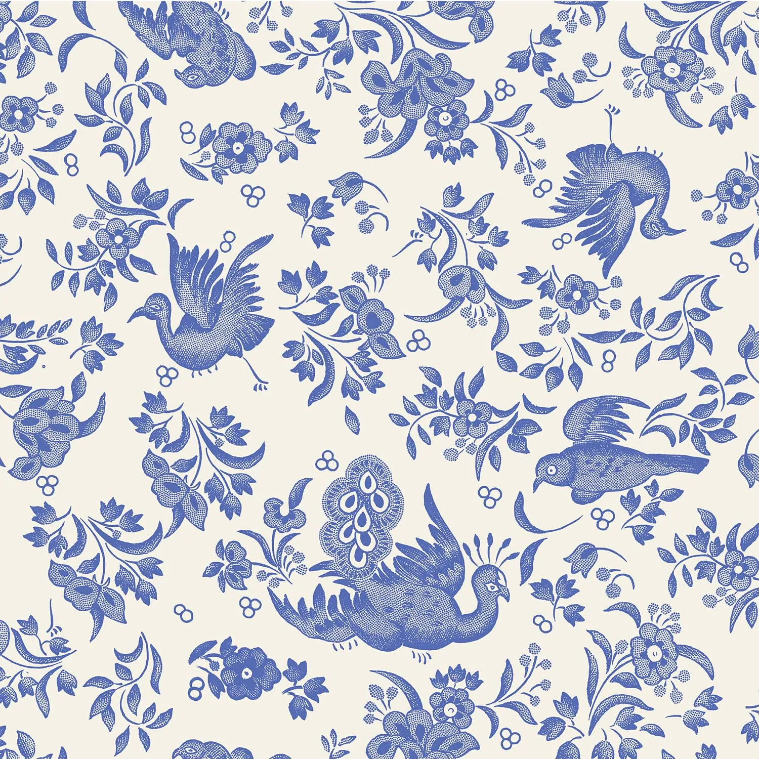 Blue Regal Peacock Napkins