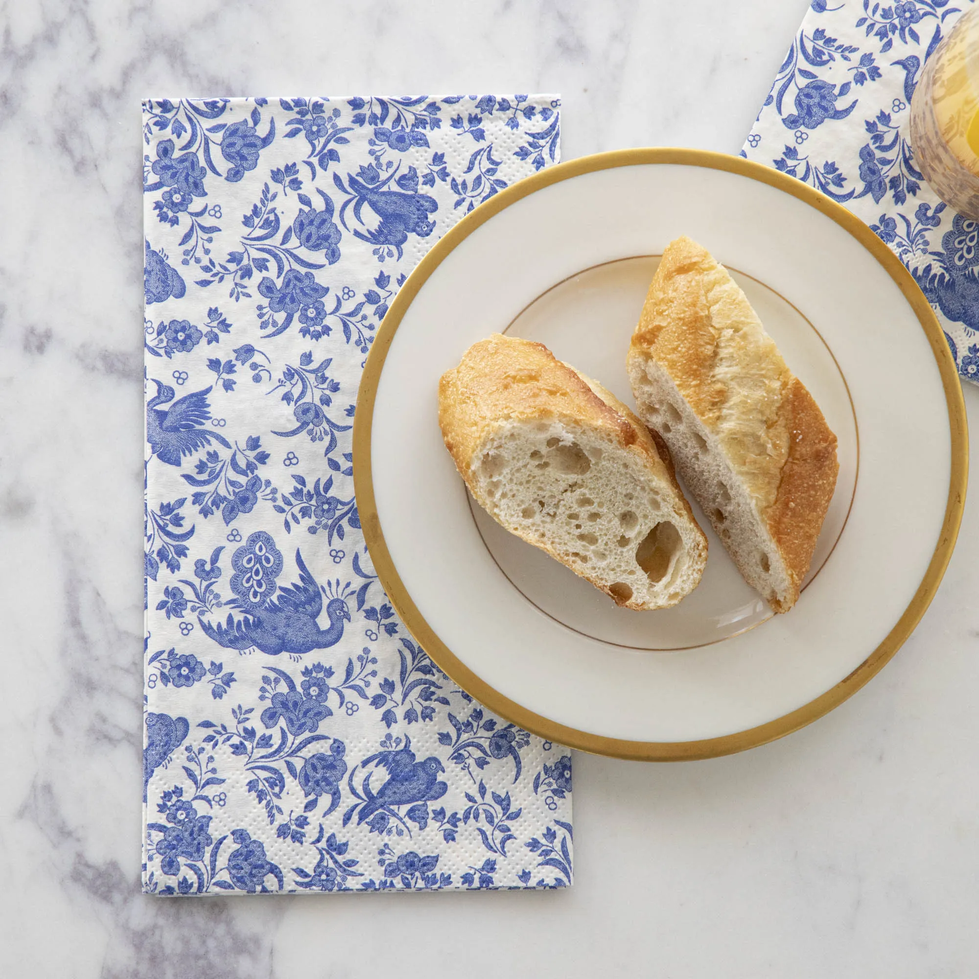 Blue Regal Peacock Napkins