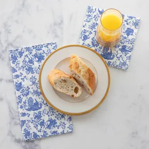Blue Regal Peacock Napkins