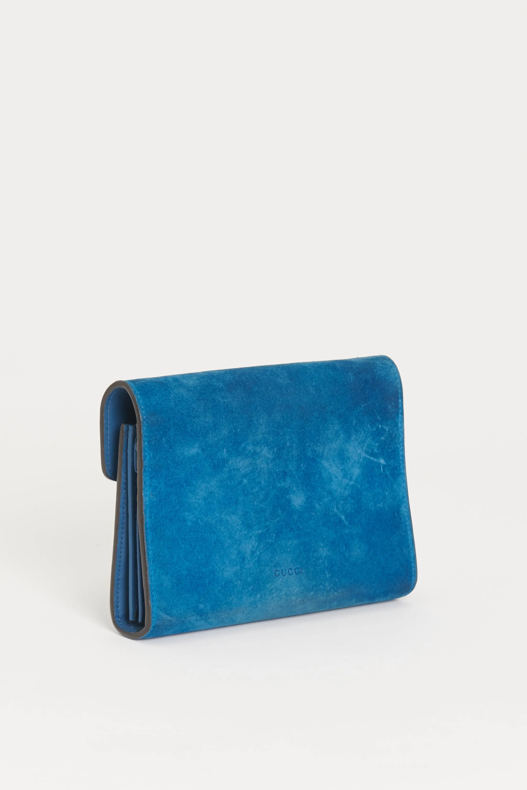 Blue Suede Mini Dionysus Wallet on Chain Preowned Bag