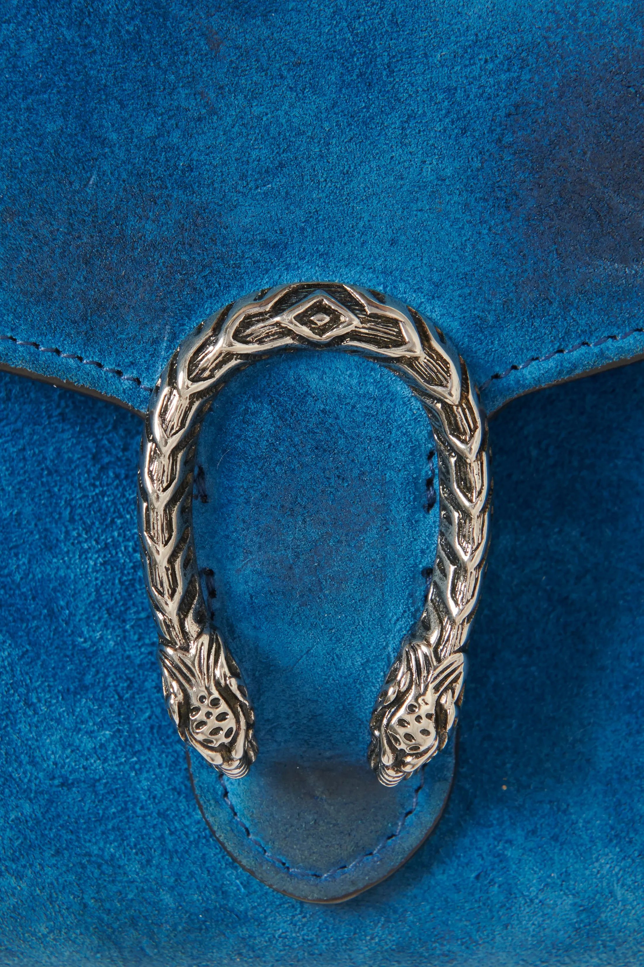 Blue Suede Mini Dionysus Wallet on Chain Preowned Bag