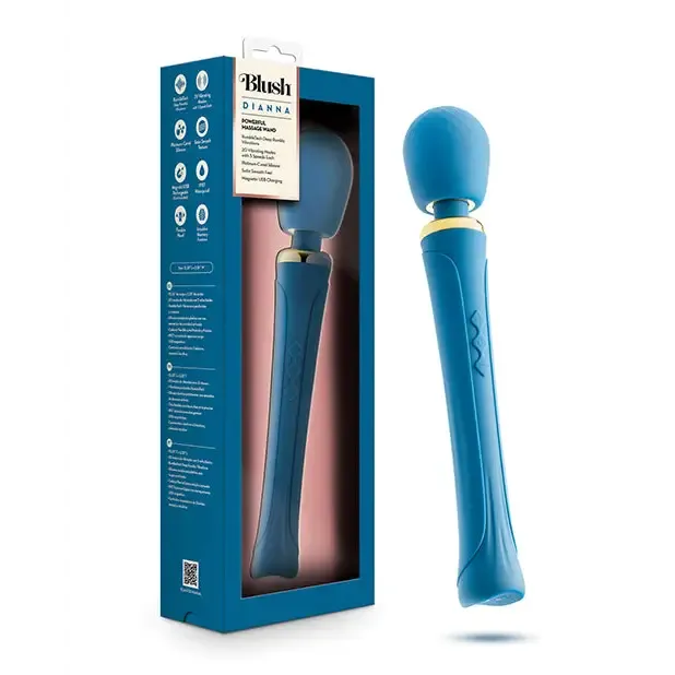 Blush Dianna Wand Massager - Teal