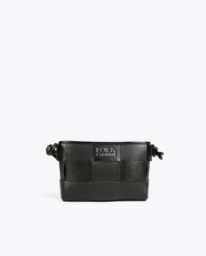 Braided crossbody bag