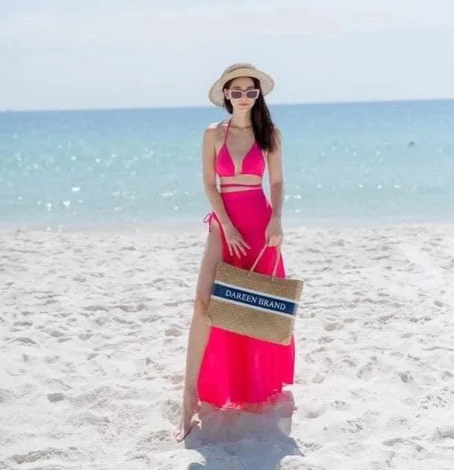 Bridesmaids tote Large beach bag Engagement gift