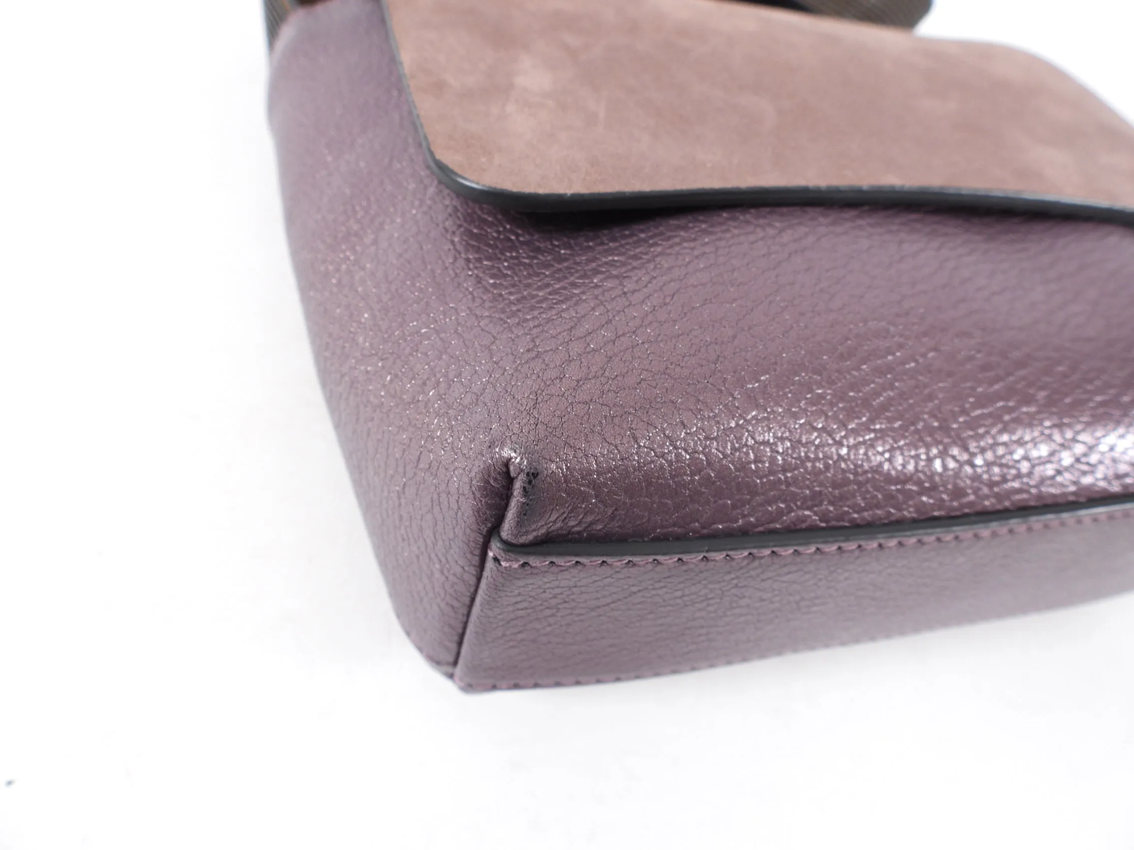 Brunello Cucinelli Dark Purple Metallic Monili Crossbody Bag