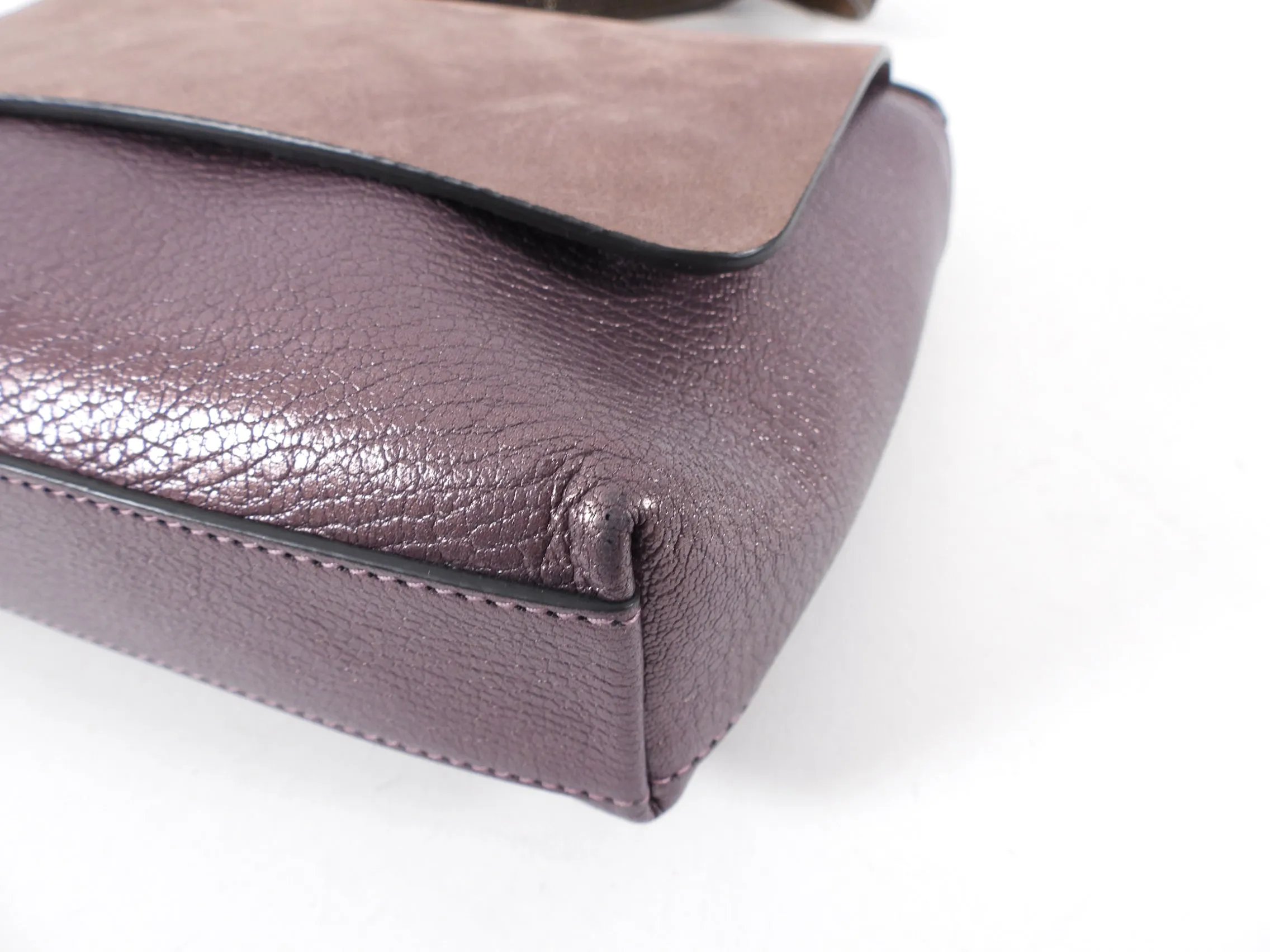 Brunello Cucinelli Dark Purple Metallic Monili Crossbody Bag