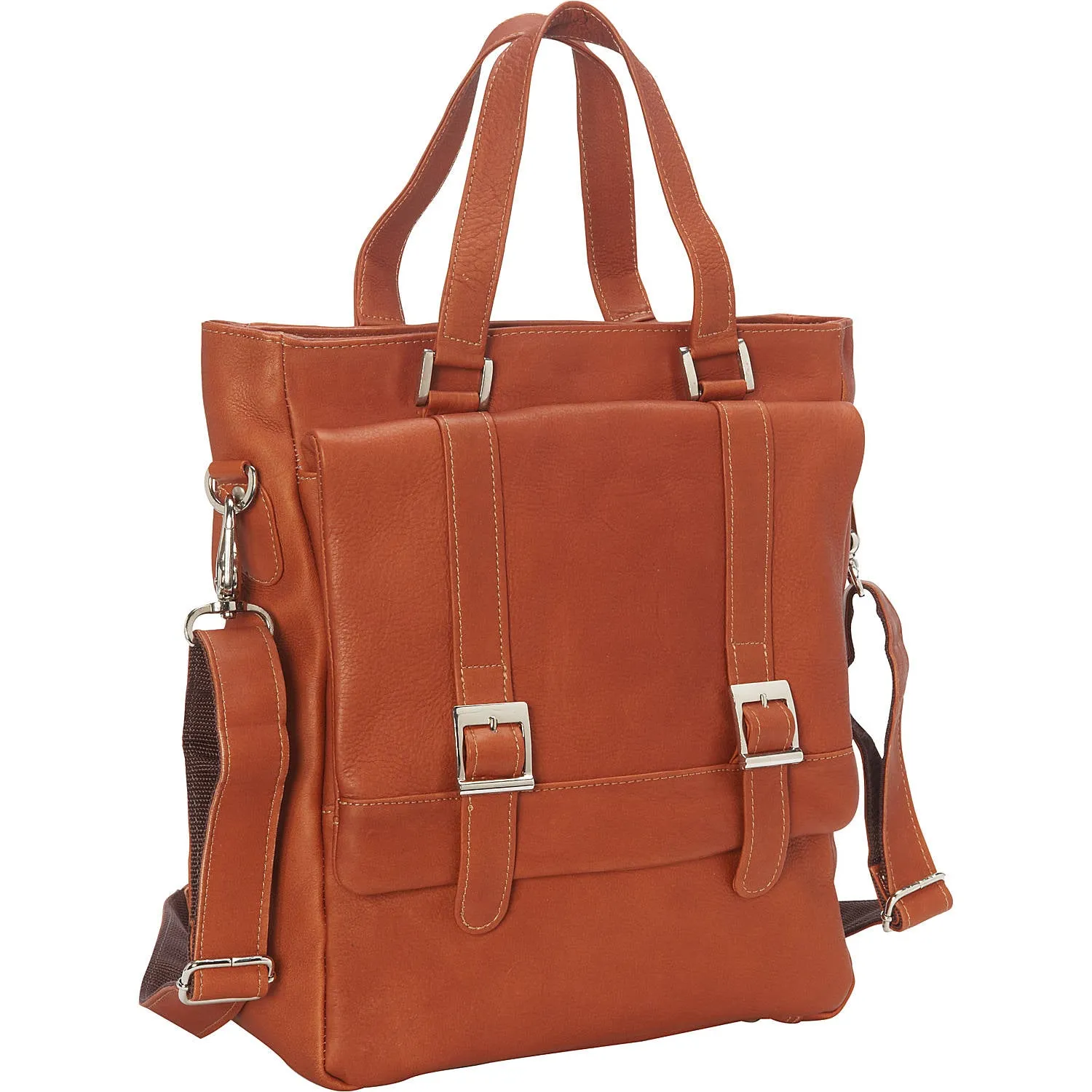 BUCKLE FLAP-OVER SHOULDER BAG