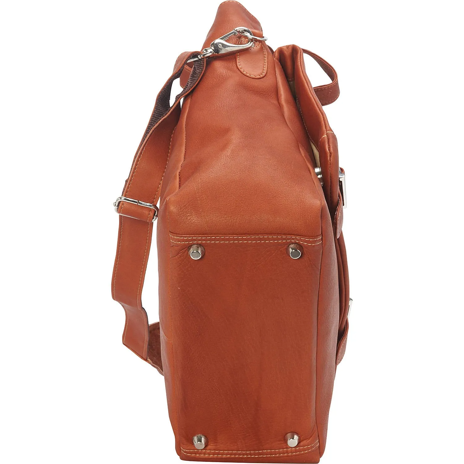 BUCKLE FLAP-OVER SHOULDER BAG