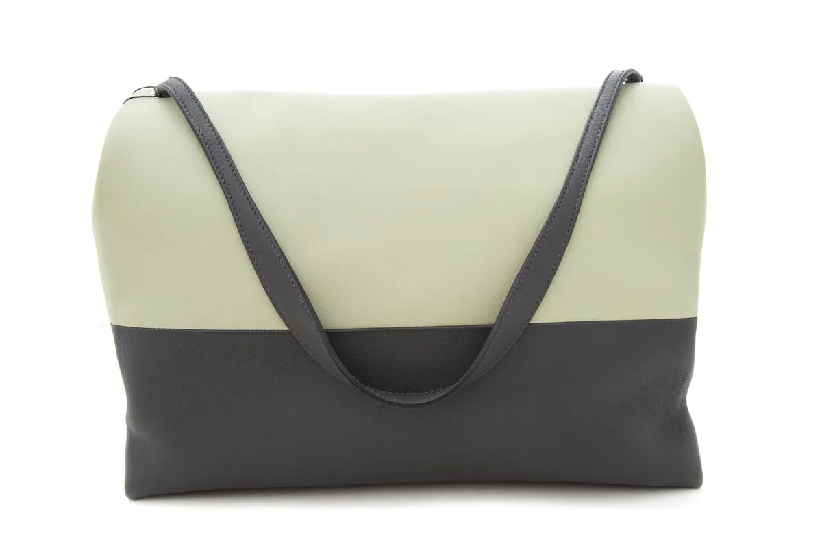 Celine Green & Grey All Soft Leather Tote