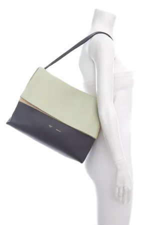 Celine Green & Grey All Soft Leather Tote