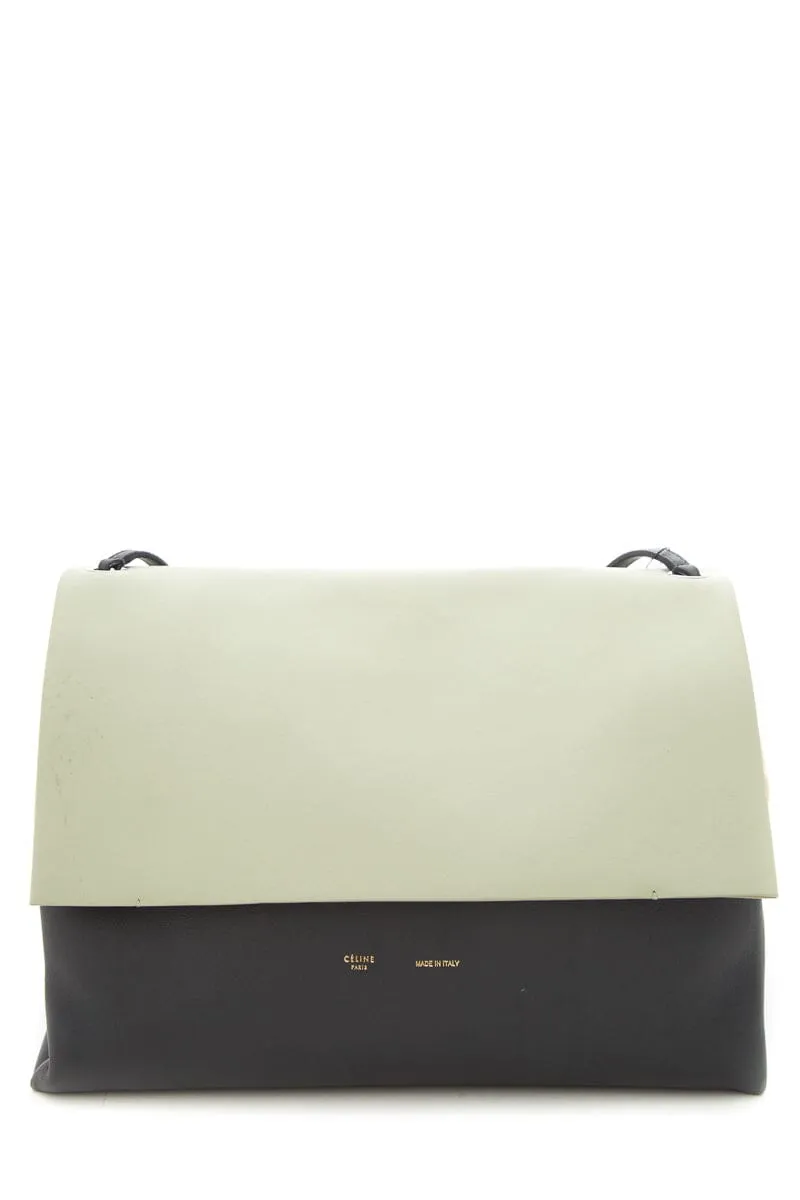Celine Green & Grey All Soft Leather Tote