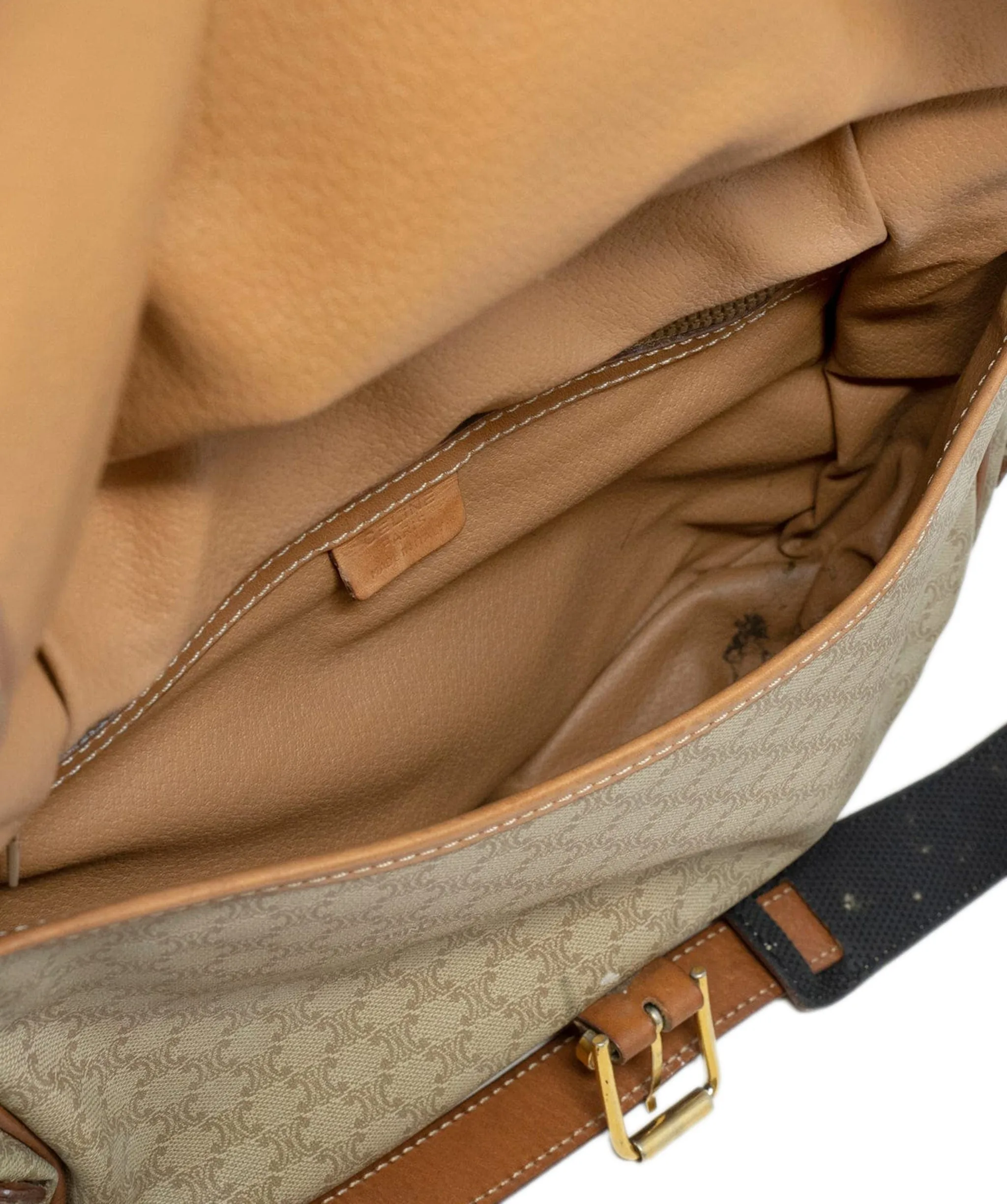 Celine Vintage Double Twin Satchel Style Crossbody Bag AGL2399