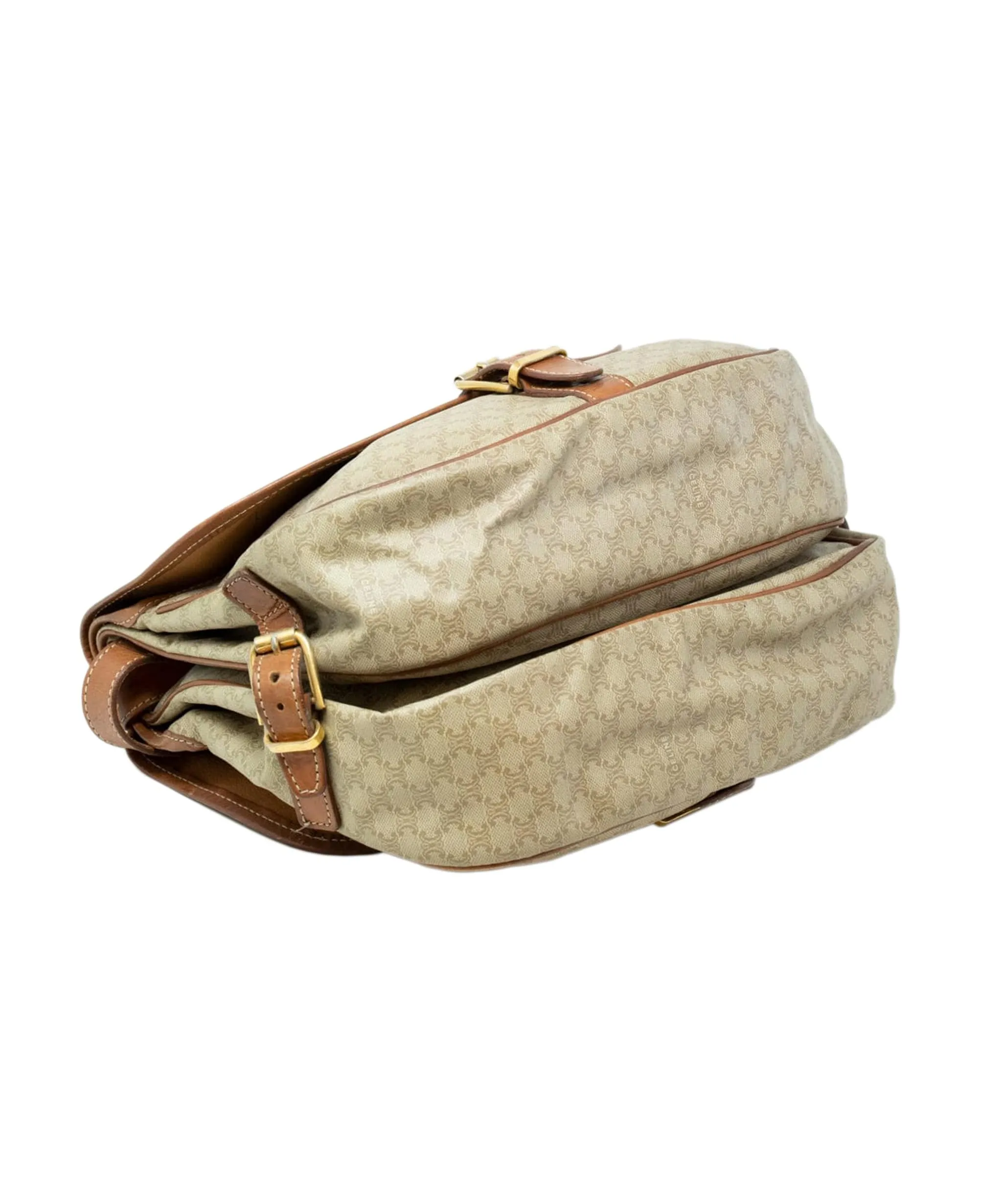 Celine Vintage Double Twin Satchel Style Crossbody Bag AGL2399