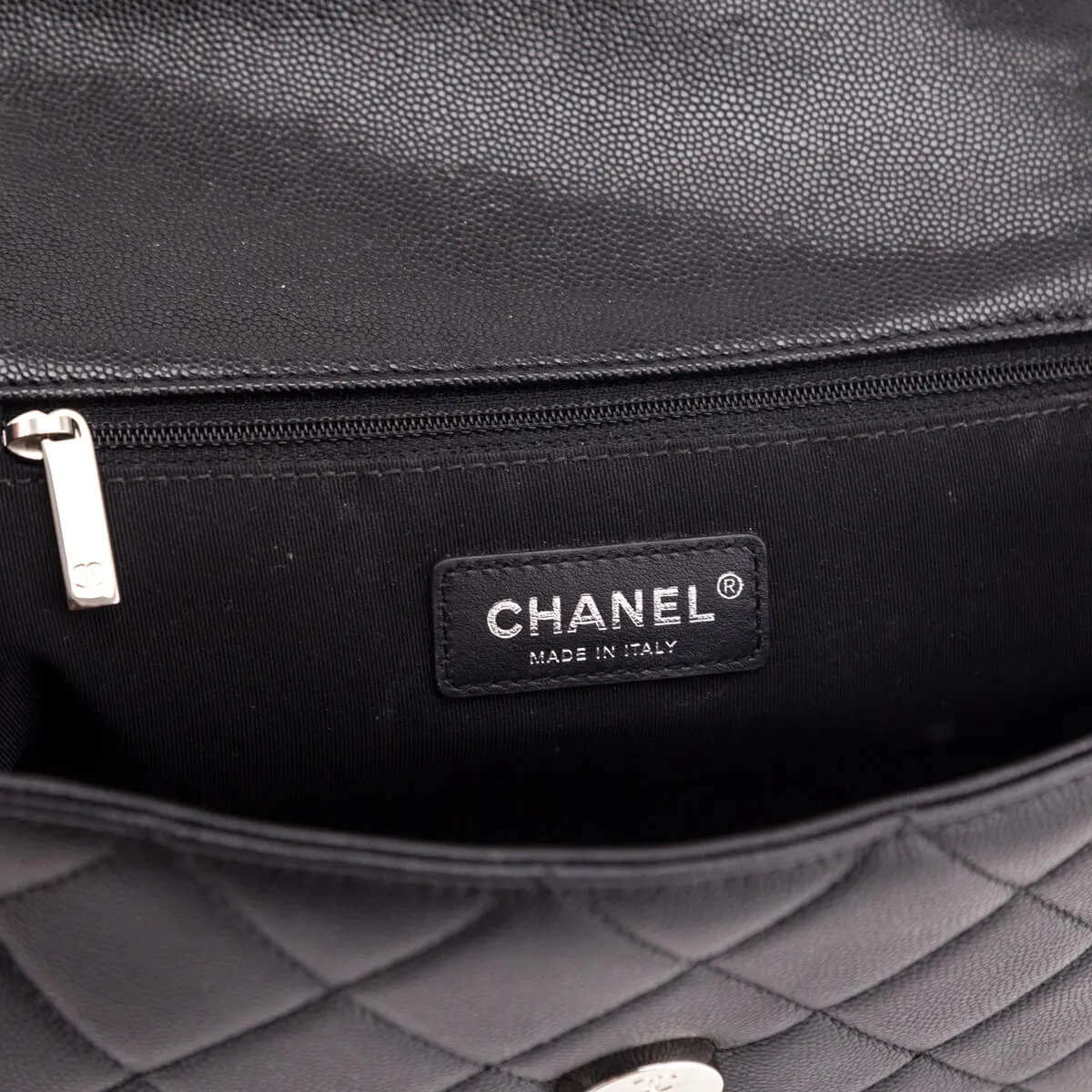 Chanel Black Quilted Grained Calfskin My Everything Flap Bag